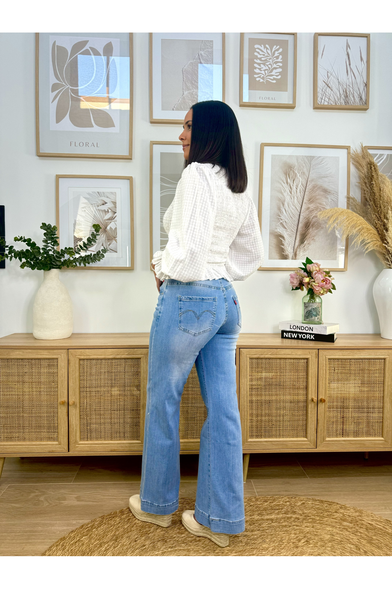 JEANS WIDE LEG VUELTA FULL LENGTH