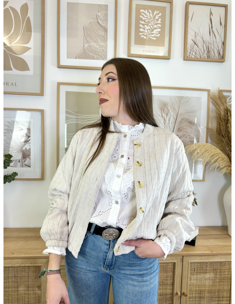 CHAQUETA ACOLCHADA PLUMETI BRILLLO 2