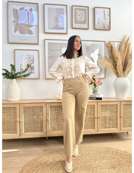 PANTALÓN WIDE LEG BOTONES