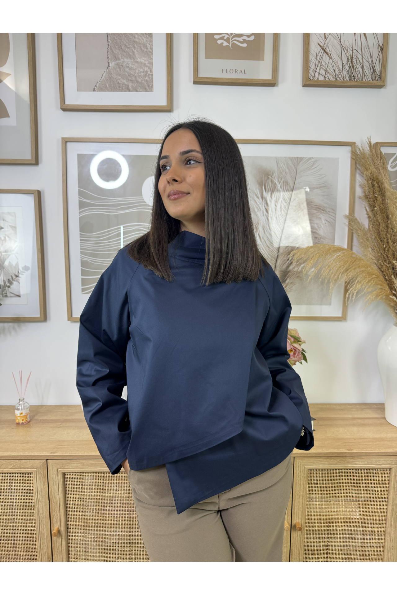 CHAQUETA CRUZADA BEIGE