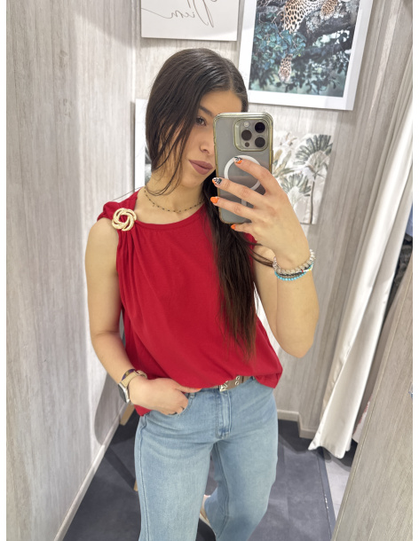 CAMISETA MANGA CORTA BROCHE