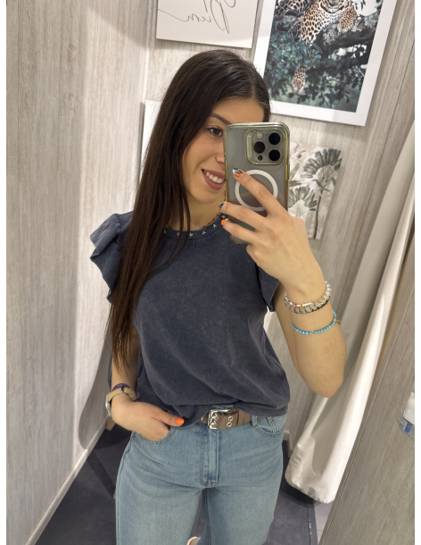 CAMISETA VOLANTE ESTRELLAS