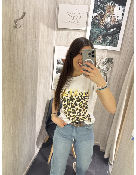 CAMISETA MANGA CORTA LUXURY LEOPARDO