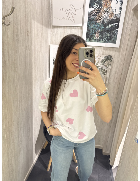 CAMISETA MANGA CORTA CORAZONES 2