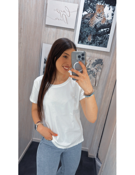 CAMISETA MANGA CORTA BÁSICA BLANCA