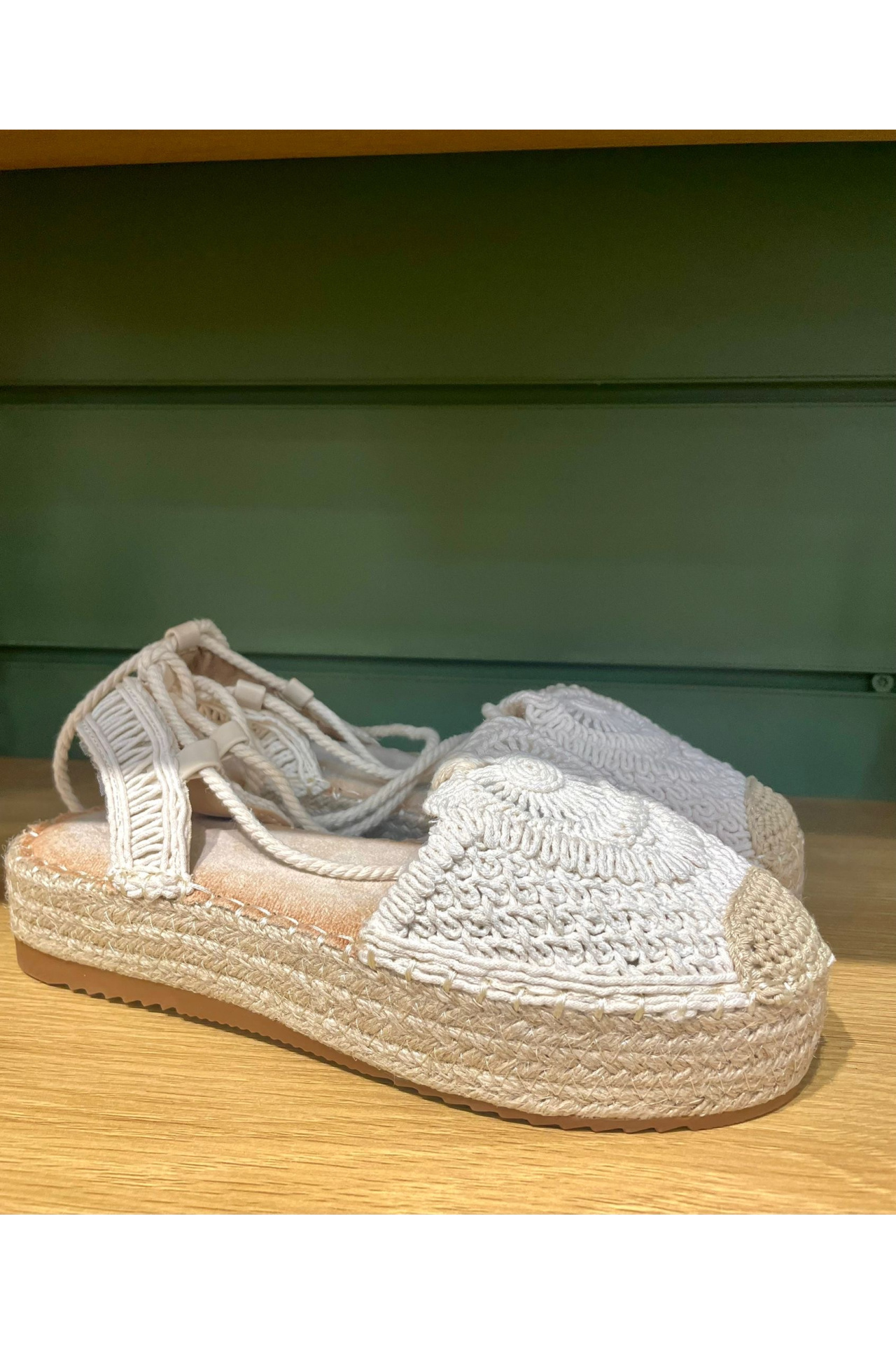SANDALIA PLANA CROCHET CUERDAS