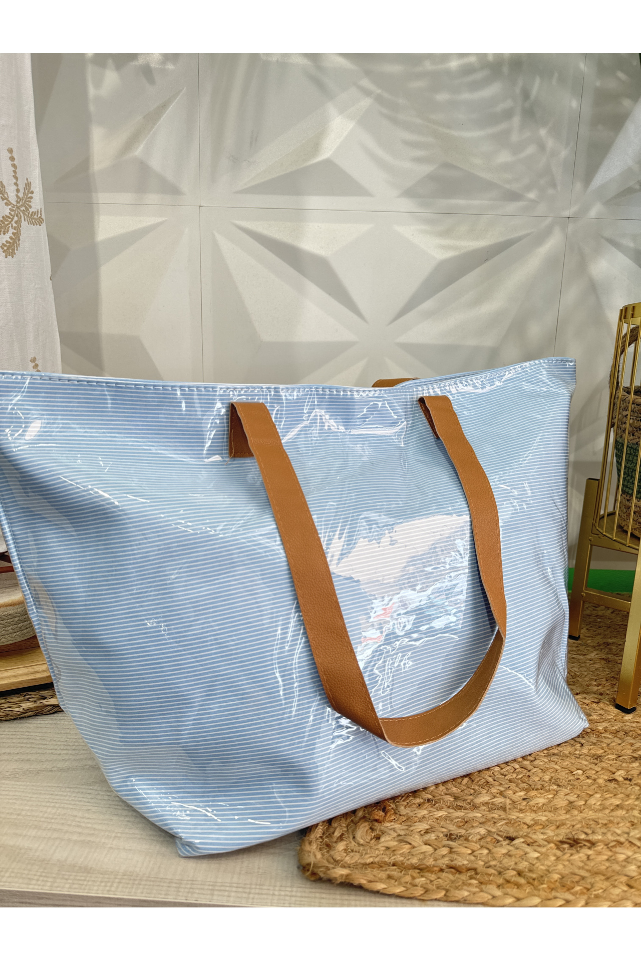 BOLSO PLAYA RAYAS FINAS