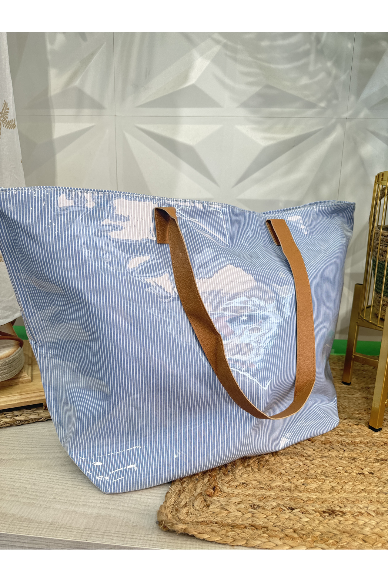 BOLSO PLAYA RAYAS FINAS