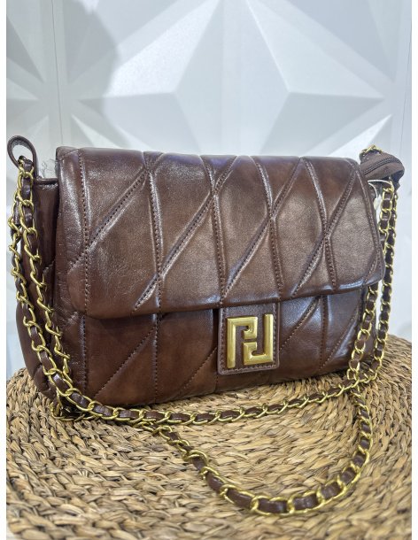 BOLSO HOMBRO ACHAROLADO CADENA