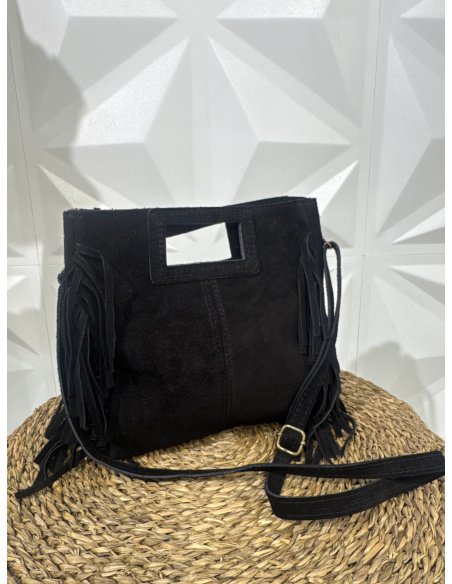 BOLSO BANDOLERA FLECOS PIEL