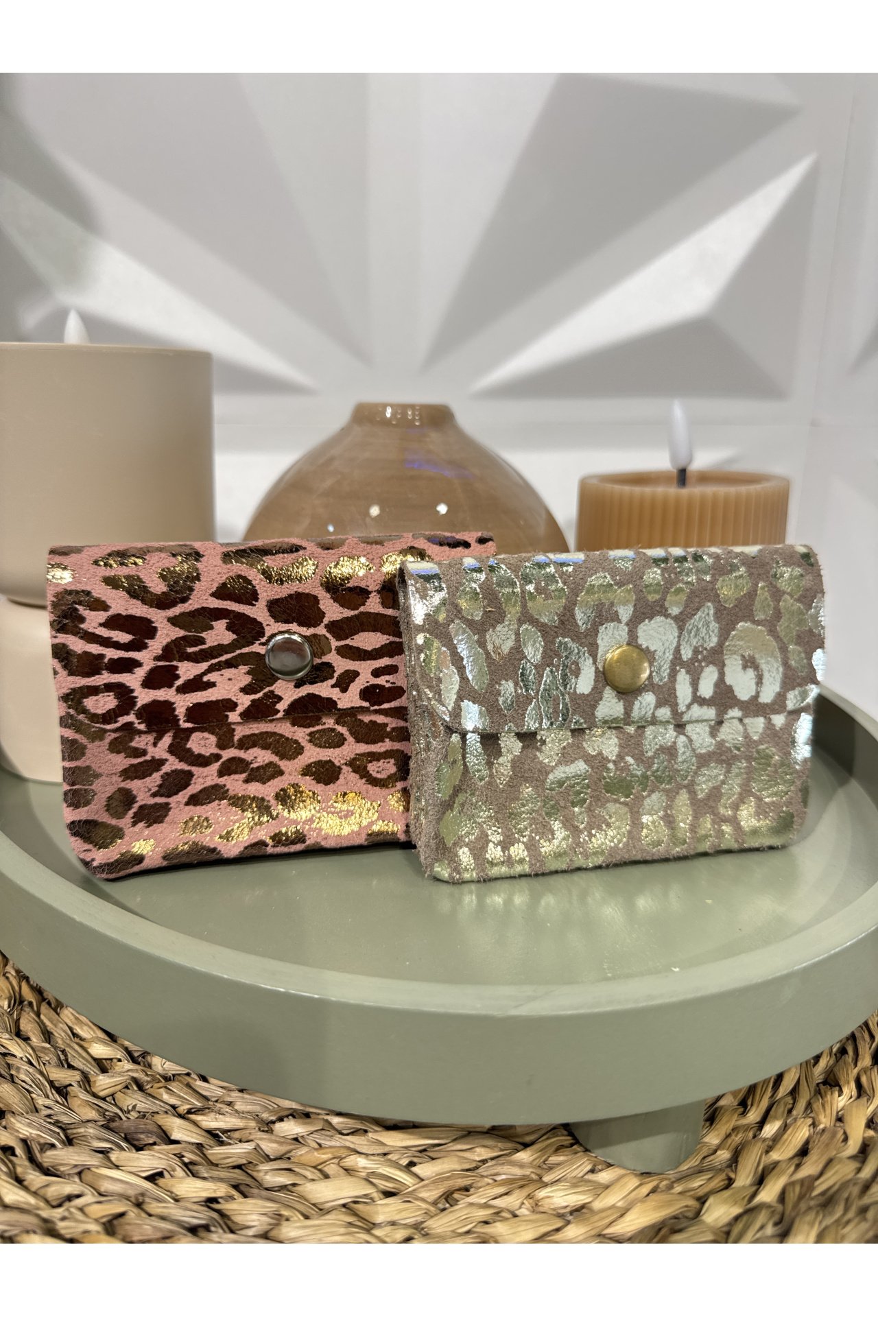 MONEDERO PEQUEÑO LEOPARDO PIEL