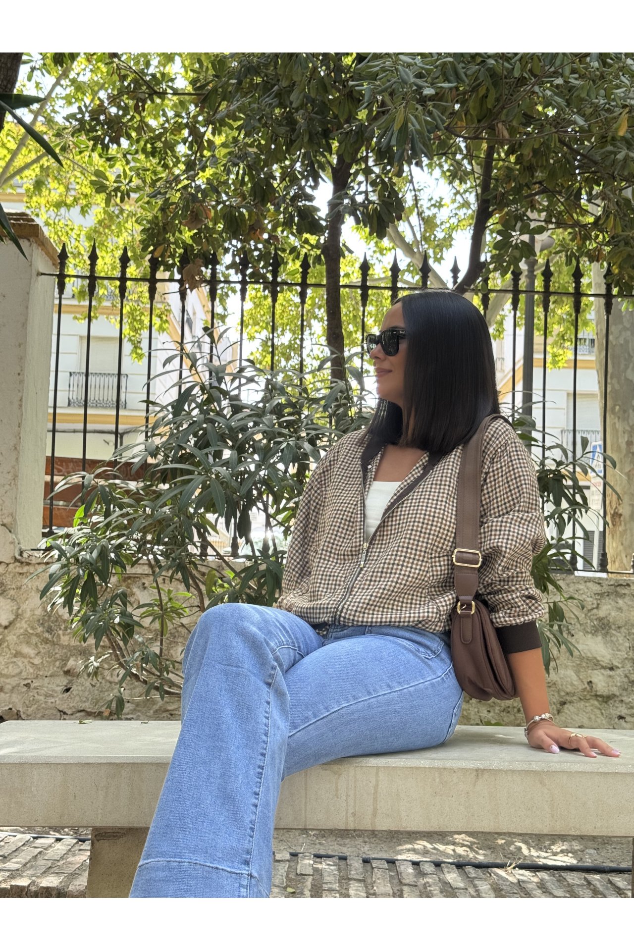 CHAQUETA BOMBER VICHY