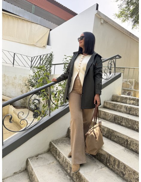 JEANS WIDE LEG BÁSICO CAMEL 2