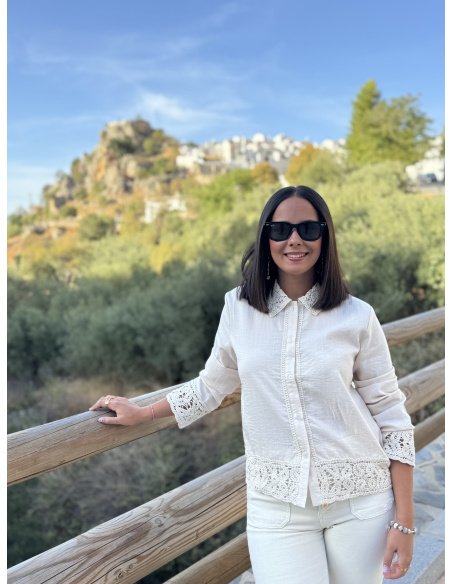 CAMISA CROPPED CROCHET