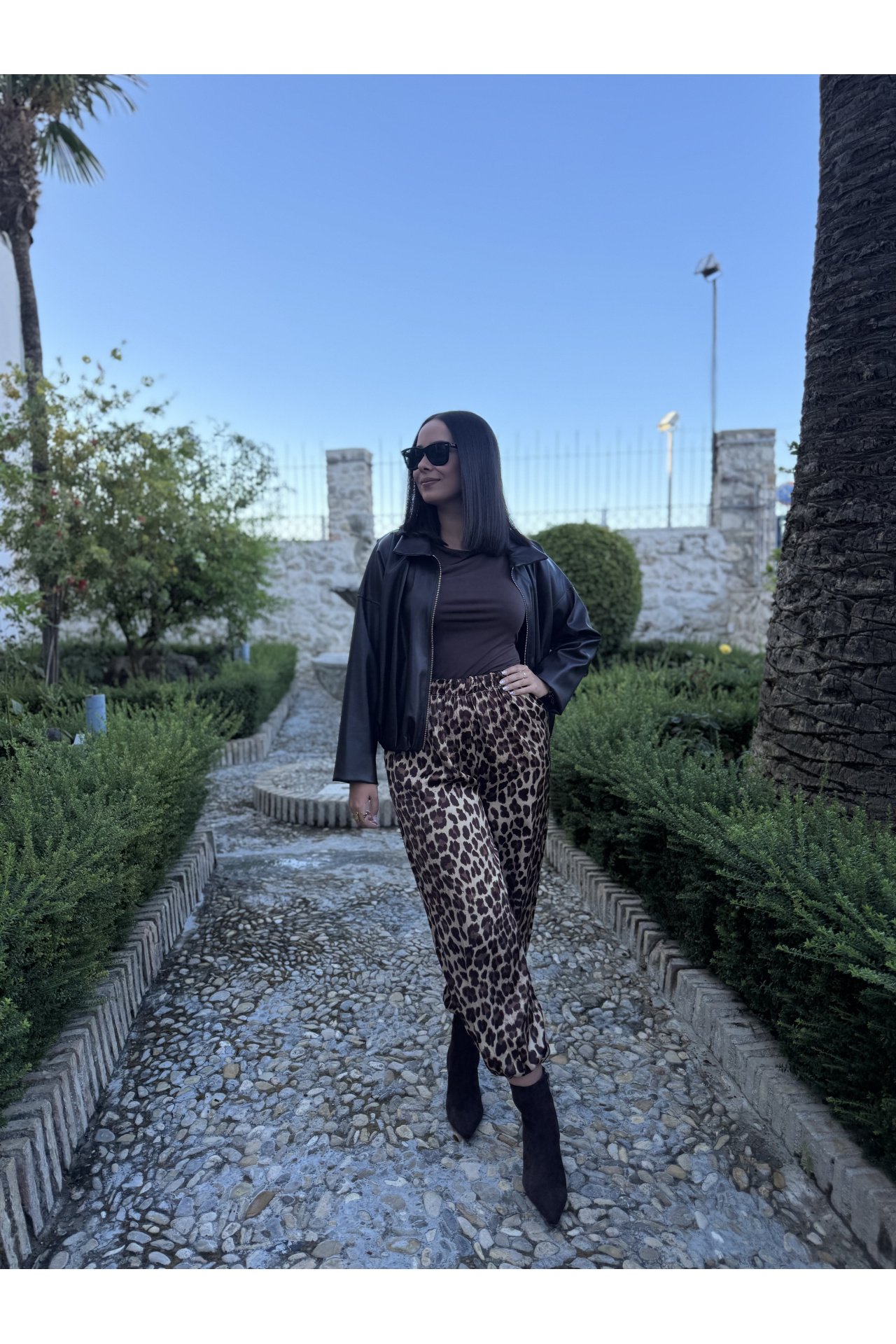 PANTALÓN BOMBACHO SEDA LEOPARDO