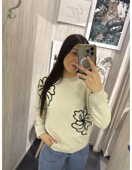 JERSEY BÁSICO FLOR