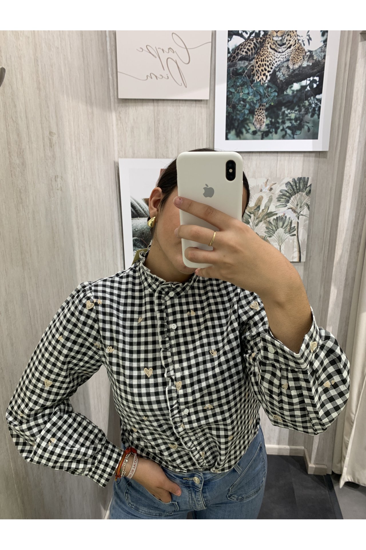 CAMISA VICHY CUELLO MAO