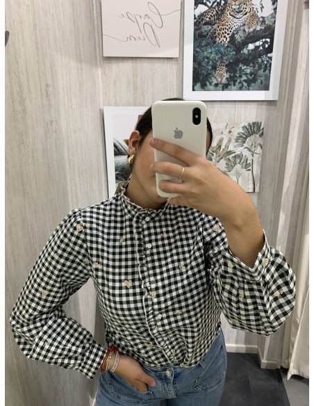 CAMISA VICHY CUELLO MAO