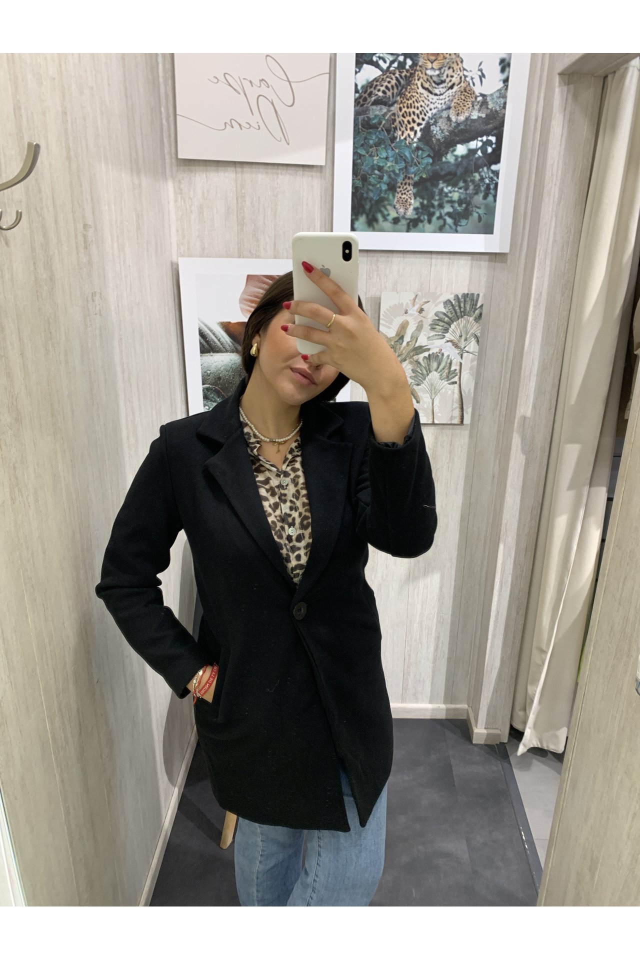 ABRIGO BÁSICO PAÑO BOTÓN