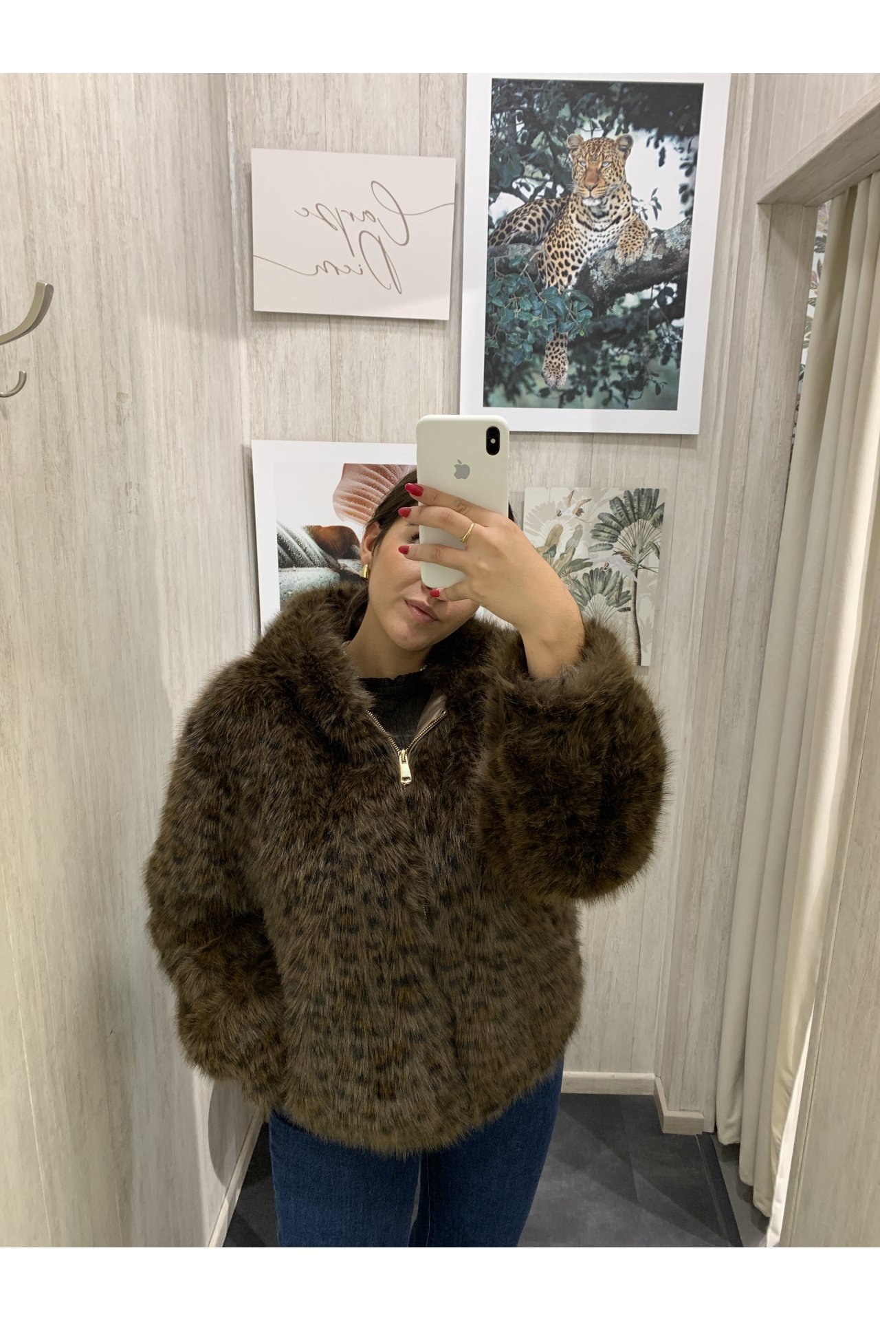 ABRIGO PELO LEOPARDO