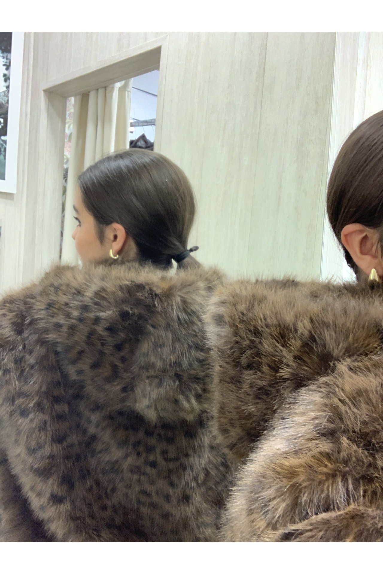 ABRIGO PELO LEOPARDO