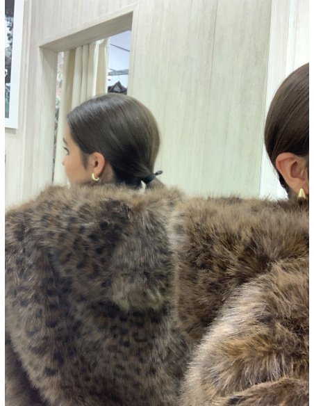 ABRIGO PELO LEOPARDO