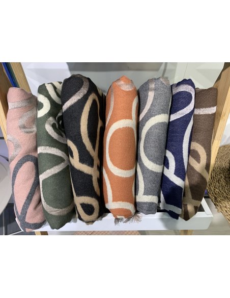 BUFANDAS FLECOS LAZO