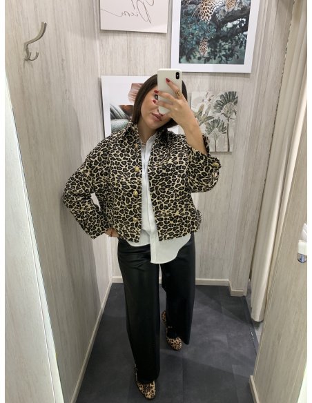 PANTALÓN WIDE LEG POLIPIEL BÁSICO