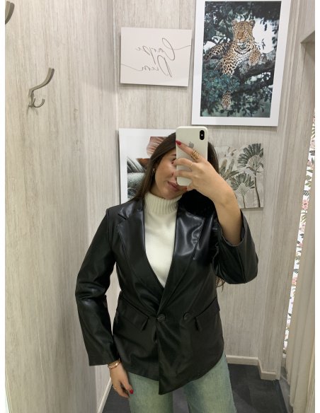 BLAZER POLIPIEL CRUZADA