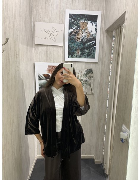 KIMONO ANTE MARRÓN
