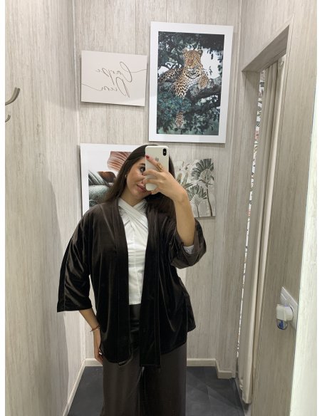 KIMONO ANTE MARRÓN