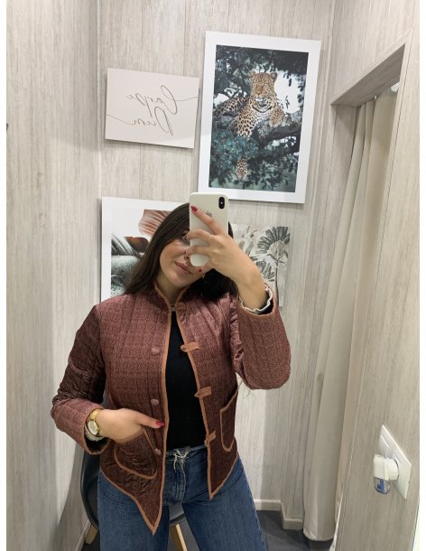 CHAQUETA TERCIOPELO ESTAMPADA