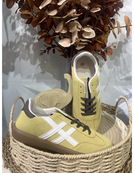 ZAPATILLA ANTE AMARILLA