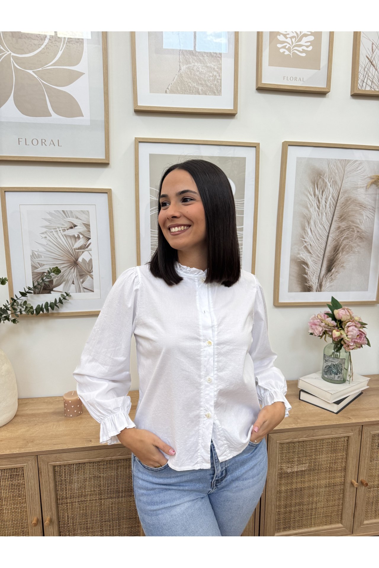 CAMISA CUELLO VOLANTE