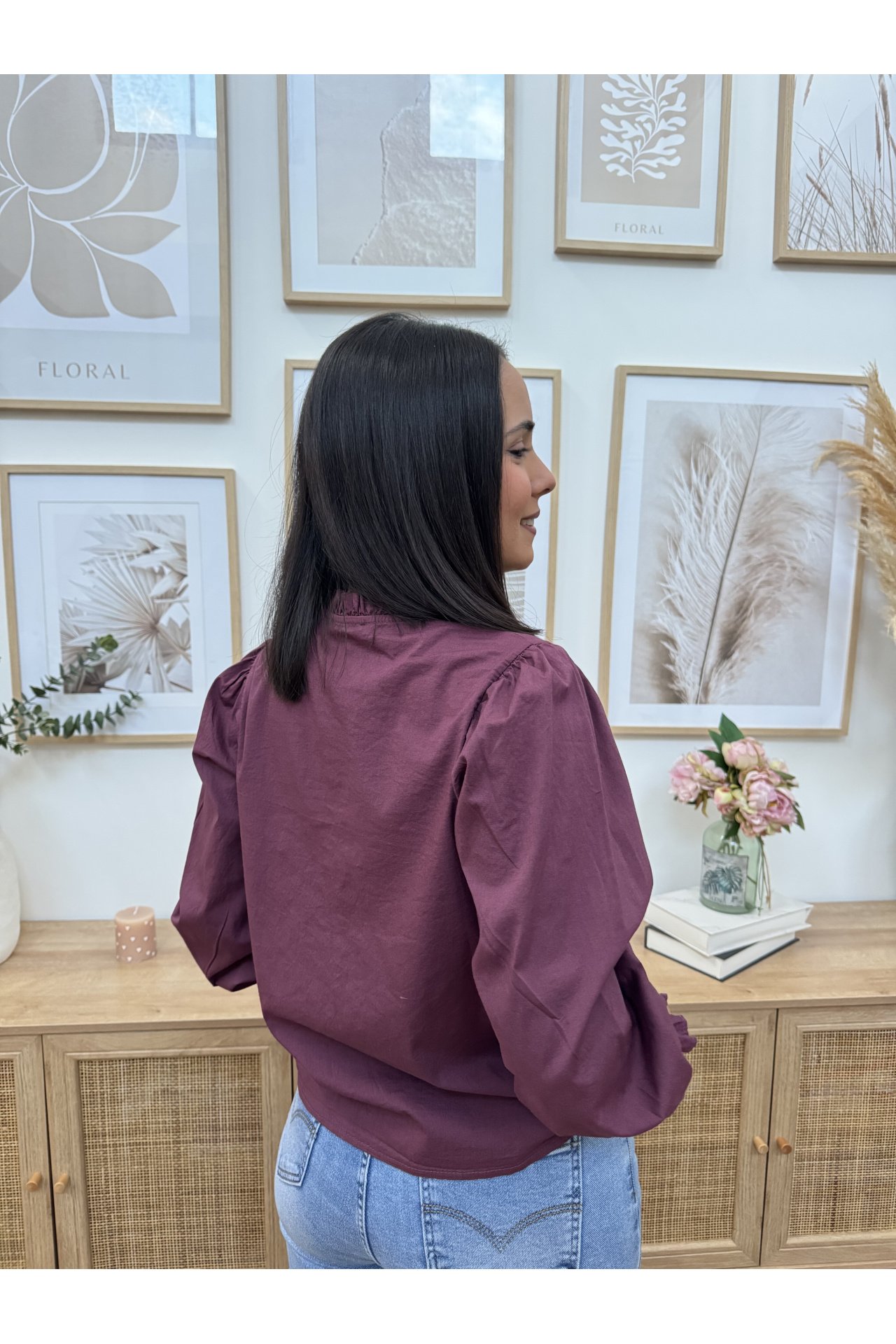 CAMISA CUELLO VOLANTE