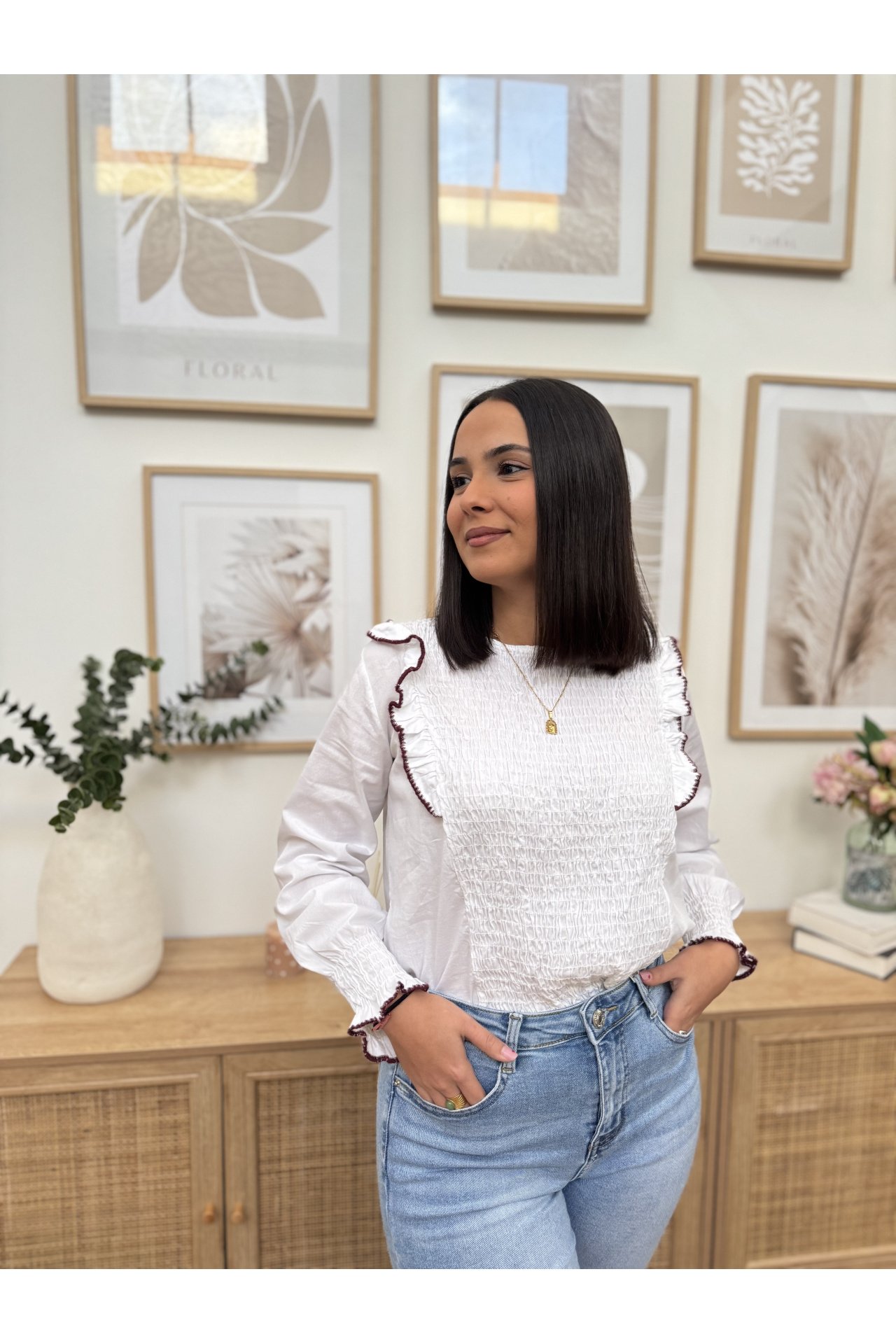 BLUSA NIDO DE ABEJA VIVO