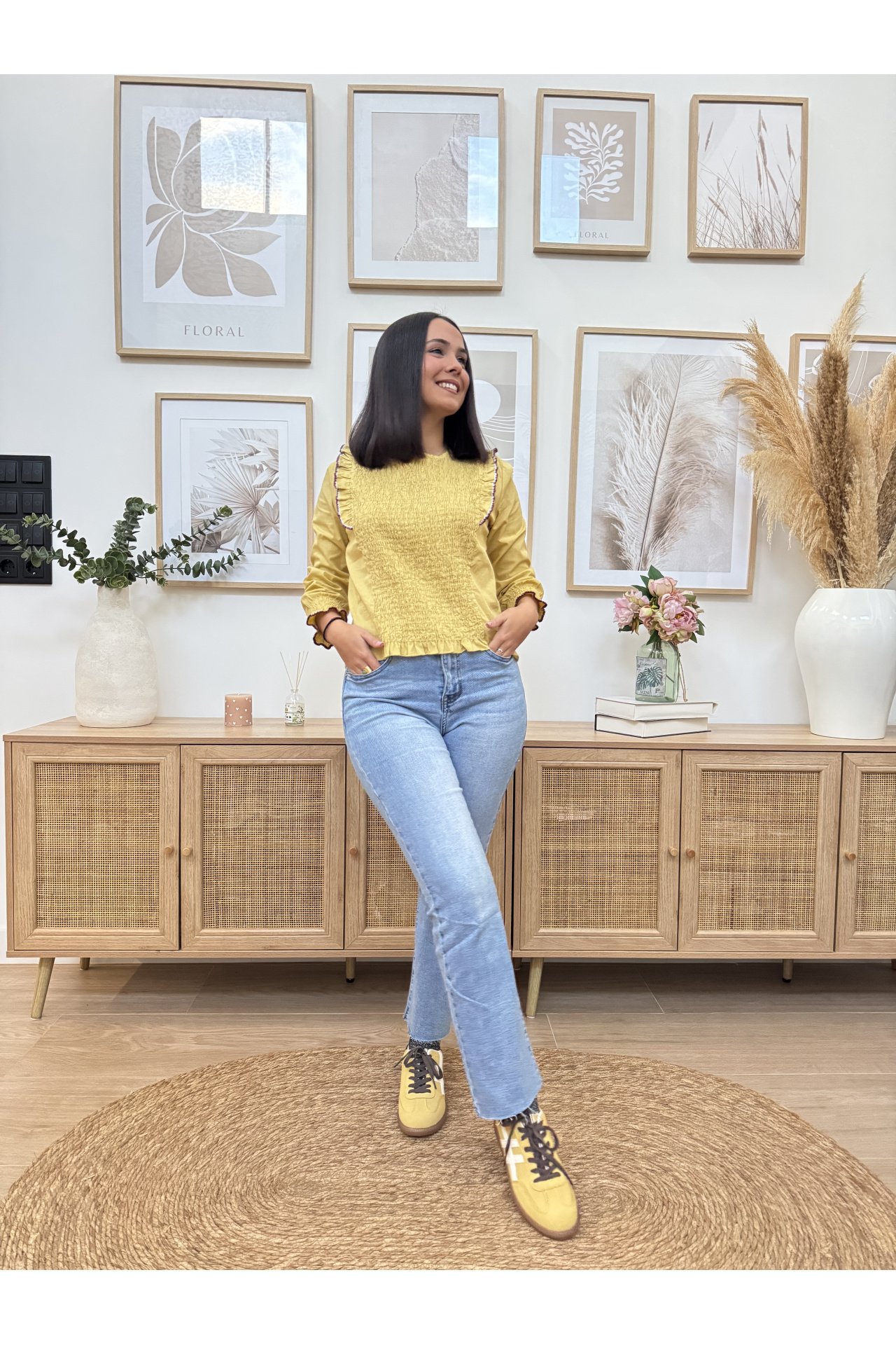 BLUSA NIDO DE ABEJA VIVO