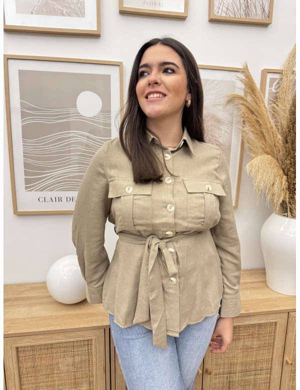 CAMISA SAFARI CINTURÓN 2