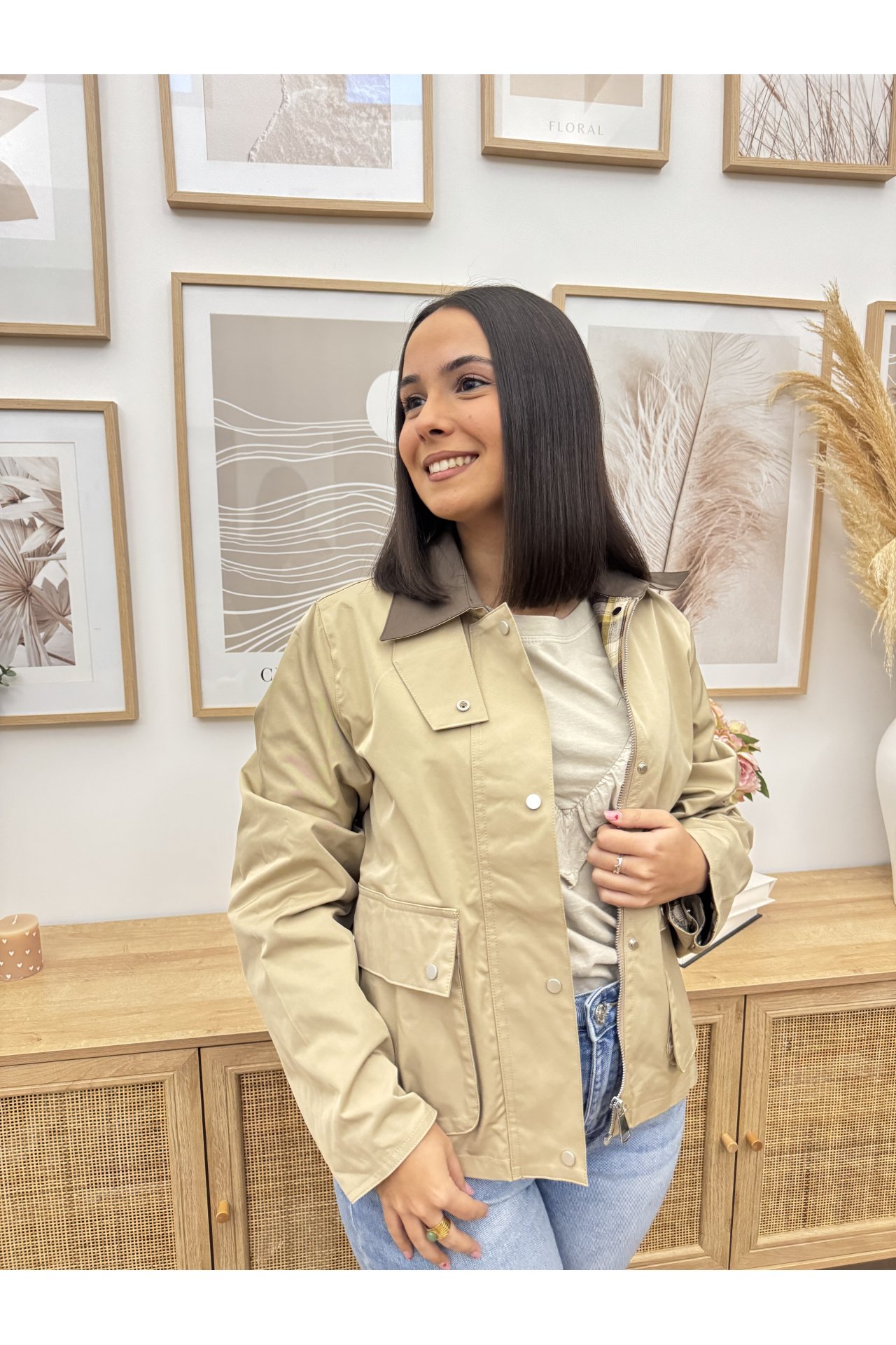 CHAQUETA NYLON ESTILO BARBOUR