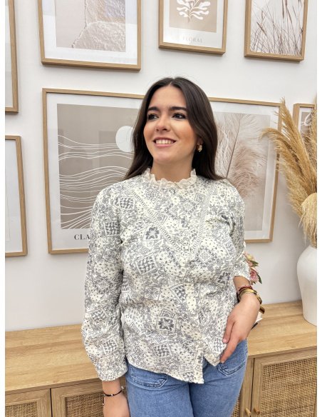 CAMISA CACHEMIR VOLANTE