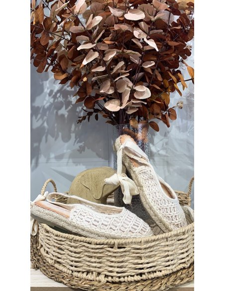 ZAPATO ESPARTO CROCHET CUERDAS BEIGE
