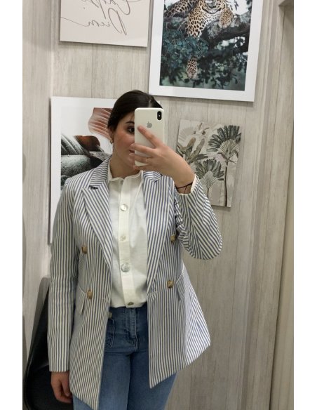 BLAZER CRUZADA RAYAS