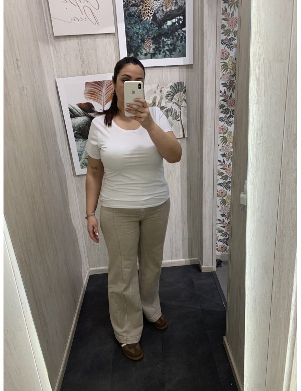 CAMISETA BÁSICA ALGODÓN CURVY  MANGA CORTA 2