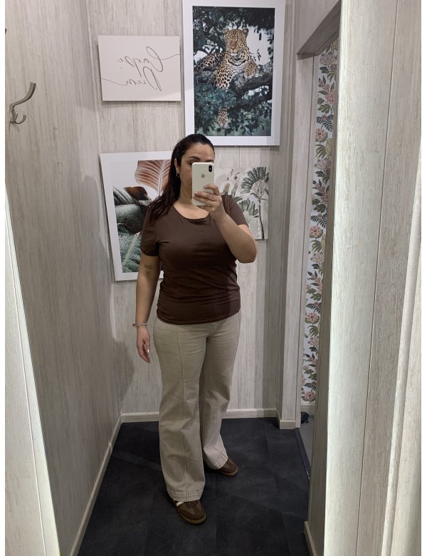 CAMISETA BÁSICA ALGODÓN MANGA CORTA