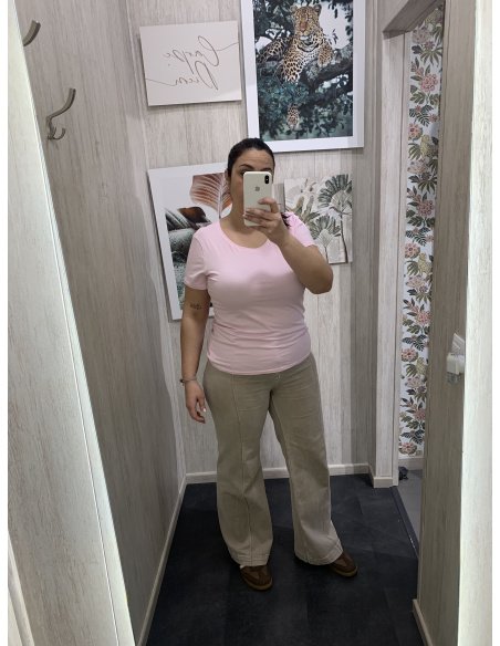 CAMISETA BÁSICA ALGODÓN MANGA CORTA