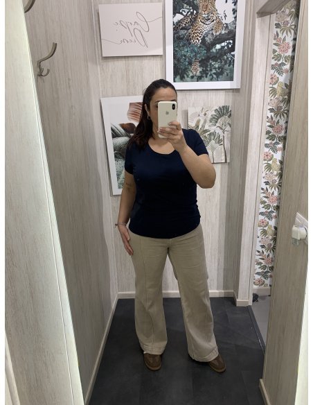 CAMISETA BÁSICA ALGODÓN MANGA CORTA