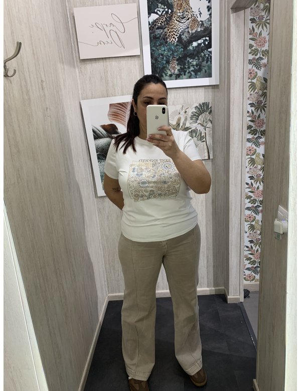 CAMISETA ALGODÓN DIBUJO CACHEMIR