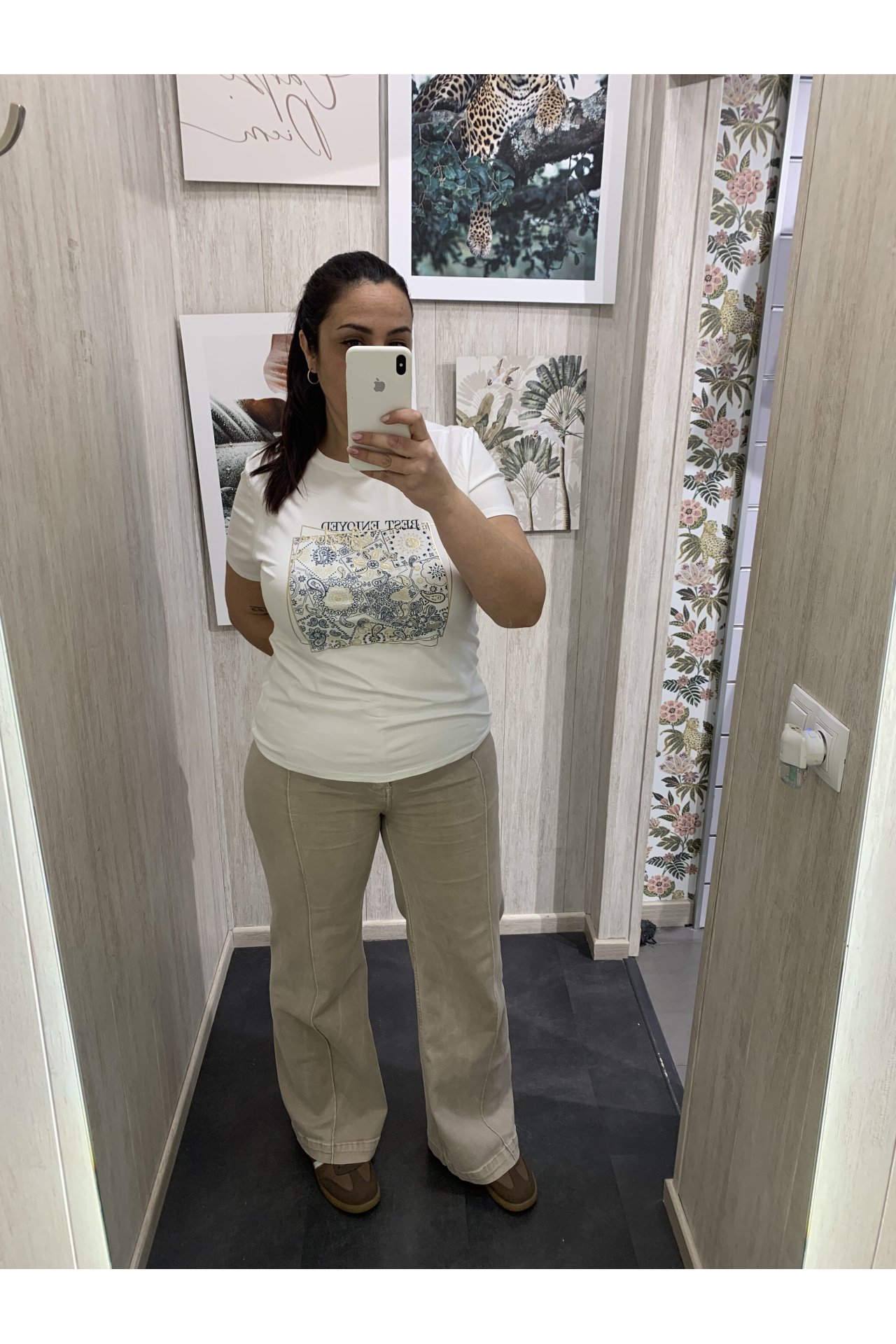 CAMISETA ALGODÓN DIBUJO CACHEMIR