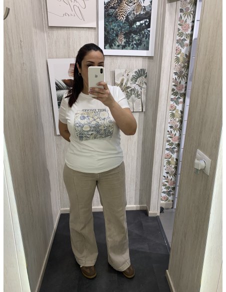 CAMISETA ALGODÓN DIBUJO CACHEMIR