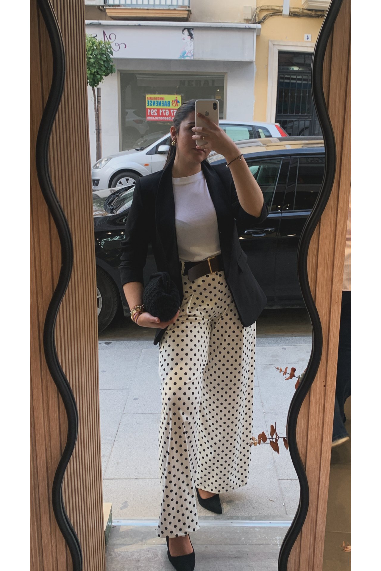 PANTALÓN LUNARES LYCRA PALAZO